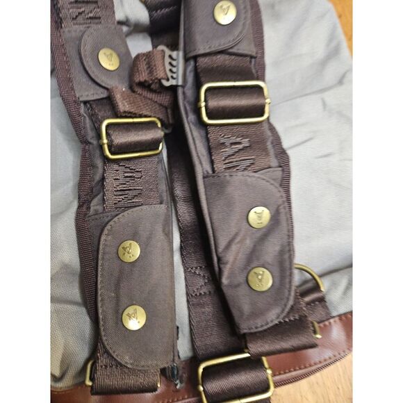 ANVÄNDA Stockholm A GREAT FREAKIN' BAG  Gray Brown Shoulder Straps Pockets - Picture 8 of 13